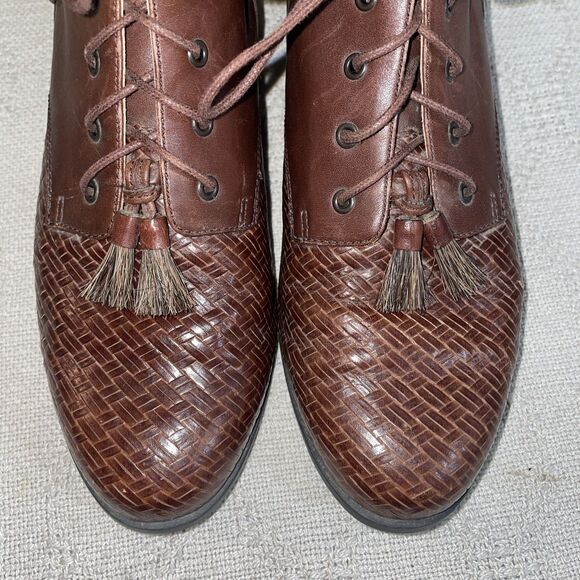 Ariat We Men’s Weaved Bootie Size 8.5 B Brown Leather Going Out Party Fun - Picture 7 of 12